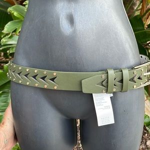 White House, Black market studded and cut out belt